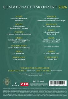SOMMERNACHTSKONZERT 2026. Werke von Suppé, Boito, Puccini, Verdi, Tchaikovsky, Price, Korngold, Wagner, Massenet, Ravel, Bock.