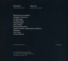 Elina Duni: voice, percussion. Rob Luft: guitars, electronics. Songtitel: Reaching for the Moon, Zambaku i Prizrenit, Les Berceaux.