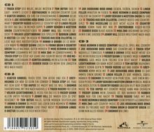 CD 1 und CD 2 Listen von Liedern und Künstlern, z. B. "Truck Stop", "Tom Astor", "Greyhounds". Universal Music und Electrola Logos.