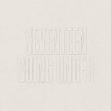 Text: "SEVENTEEN GOING UNDER" in großen, dünnen Buchstaben auf schlichtem, weißem Hintergrund.