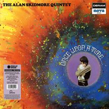 "The Alan Skidmore Quintet," "Once Upon a Time," buntes, psychedelisches Muster mit Mann, der ein Kind hält, und "Deram Nova" Logo.