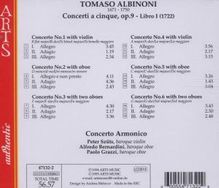 Tomaso Albinoni (1671-1751): Oboenkonzerte op.9 Nr.1-6, CD