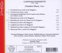 Gaetano Donizetti (1797-1848): Kammermusik Vol.3, CD