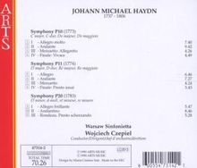 Michael Haydn (1737-1806): Symphonien P.10,11,20, CD