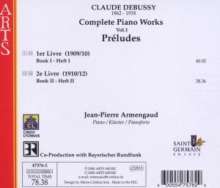 Claude Debussy (1862-1918): Sämtliche Klavierwerke Vol.1, CD