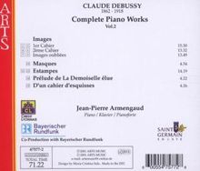 Claude Debussy (1862-1918): Sämtliche Klavierwerke Vol.2, CD