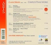 Claude Debussy (1862-1918): Sämtliche Klavierwerke Vol.1-4, 4 CDs