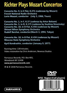 Svjatoslav Richter spielt Mozart-Klavierkonzerte, DVD