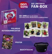 Dein Song 2022 (Die limitierte Fanbox), 1 CD, 1 DVD und 1 Merchandise