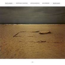 Titel: Making Music. Künstler: Zakir Hussain, Hariprasad Chaurasia, John McLaughlin, Jan Garbarek. Strand mit Treibholz.