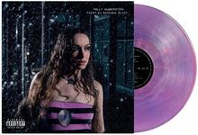 Texte: "HOLLY HUMBERSTONE", "PAINT MY BEDROOM BLACK", "PARENTAL ADVISORY EXPLICIT CONTENT". Frau im Regen, Vinyl in Lila.