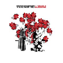 Oben: „SIOUXSIE AND THE BANSHEES THE RIPPED INSIDE“. Illustration mit Figuren und roten Blüten.