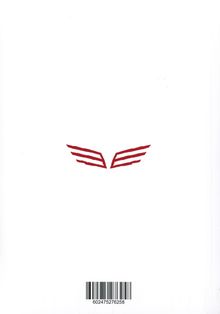 Text: 602475276258. Illustration eines roten, stilisierten Symbols in der Mitte, ähnlich zweier Flügel.