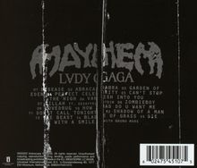 "1. DISEASE 2. ABRACADABRA 3. GARDEN OF EDEN 4. PERFECT CELEBRITY 5. CAN'T STOP THE HIGH" in grunge-ähnlicher Schrift.