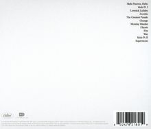 Eine Liste von 12 Songtiteln, einschließlich "Hello Heaven, Hello", "Idols Pt. I", "Lovesick Lullaby", auf weißem Hintergrund.