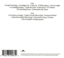 CD1: 11 Songs; Haupttitel: "People Watching" bis "Remember My Name",  
CD2: 8 Songs; Haupttitel: "I'm Always on Stage" bis "Empty Spaces".   
Polydor Logo unten.