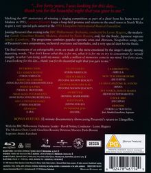 Zitat oben: "For forty years, I was looking for this day... thank you for the beautiful night that you gave to me." Unten: Bonus Feature.