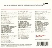 Albumtitel: "I LOVE LIFE even when I'm hurting." Songliste und Mitwirkende, rote Akzentlinie rechts: "A DETROIT THANG".