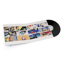 Im Inneren der Hülle sind Comic-Panels, darunter "WONDER KID(S)!" und "HIGHER THAN HIGH!" Ein Vinyl ist sichtbar.