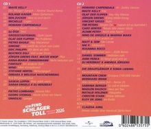 Trackliste mit Titeln und Interpreten auf einem rosafarbenen Hintergrund. Unten Logos von Universal und Polystar.