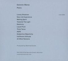 Dominik Wania: Lonely Shadows, CD