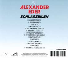 Alexander Eder: Schlagzeilen, CD