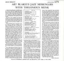 Art Blakey (1919-1990): Art Blakey's Jazz Messengers With Thelonious Monk (remastered) (180g) (Deluxe Edition), 2 LPs