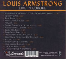 Louis Armstrong (1901-1971): Live In Europe, CD