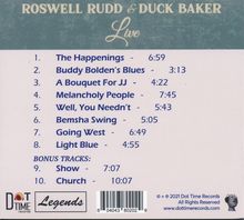 Rudd, Roswell / Baker, Duck: Live, CD