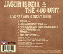 Jason Isbell: Live From Twist &amp; Shout 11.16.07, CD