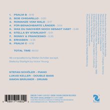 1. PSALM B - 8:19, 9. PSALM C - 6:18, Total time 46:03, Stefan Schöler - Piano, Double Moon Logo.