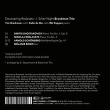 Brackman Trio - Shostakovich / Roslavets / Schönberg, CD