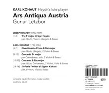 Karl Kohaut (1726-1782): Sinfonia f-moll für 2 Violinen,Viola,Bc, CD