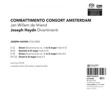Joseph Haydn (1732-1809): Baryton-Oktette (Divertimenti) H.10 Nr.1,10,12, Super Audio CD