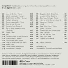 Daria Spiridonova - Songs From There, CD
