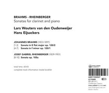 Josef Rheinberger (1839-1901): Klarinettensonate op.105a, CD