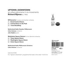 Richard Rijnvos (geb. 1964): Uptown/Downtown - An urban panorama in six movements, CD