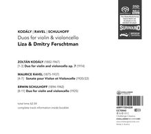 Liza &amp; Dmitry Ferschtman - Duos for Violine &amp; Violoncello, Super Audio CD