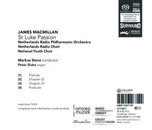James MacMillan (geb. 1959): Lukas-Passion, Super Audio CD