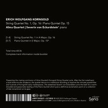 Erich Wolfgang Korngold (1897-1957): Streichquartett Nr.1, CD