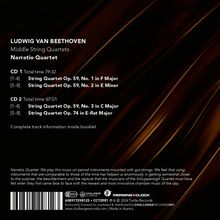 Ludwig van Beethoven (1770-1827): Streichquartette Nr.7-10, 2 CDs