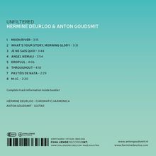 Cover mit Titeln und Zeiten: "Unfiltered" von Hermine Deurloo & Anton Goudsmit, inkl. Instrumentenangabe und Webseiten.