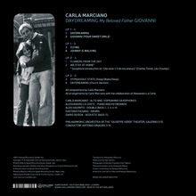 CD-Titel: "Daydreaming My Beloved Father Giovanni" von Carla Marciano. Schwarz-weiß Foto von Vater mit Kind.