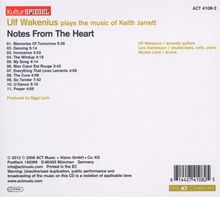 Ulf Wakenius (geb. 1958): Notes From The Heart: Playing Keith Jarrett (Kulturspiegel Edition), CD