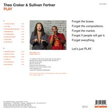 Theo Croker & Sullivan Fortner PLAY. Musikstück-Titel, Künstlerbeschreibungen, inspirierende Botschaft: "Let’s just PLAY."