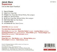 Text: Jakob Manz, Supernova, Live at Alte Oper Frankfurt. Tracks: Eyes of Crystals, Island, Polygon, Peace, Mr. M.