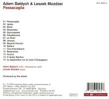 Adam Bałdych &amp; Leszek Mozdzer: Passacaglia, CD