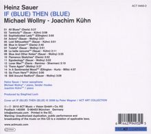 Heinz Sauer, Michael Wollny &amp; Joachim Kühn: If Blue Then Blue, CD