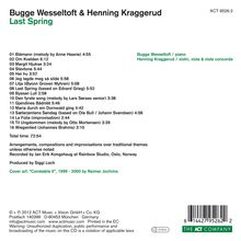 Bugge Wesseltoft &amp; Henning Kraggerud: Last Spring, CD