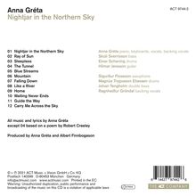 Anna Gréta (Sigurðardóttir) (geb. 1994): Nightjar In The Northern Sky, CD